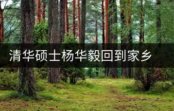 清華碩士楊華毅回到家鄉(xiāng)念起“羊屎茶葉”經(jīng)