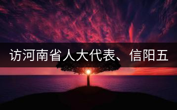 訪河南省人大代表、信陽五岳集團(tuán)董事長胡鎮(zhèn)——茶鄉(xiāng)亦飄茶油香