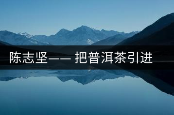 陳志堅(jiān)—— 把普洱茶引進(jìn)四平的人
