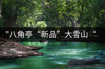 “八角亭“新品”大雪山“即將上市，期待您的品茗！