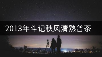 2013年斗記秋風清熟普茶評