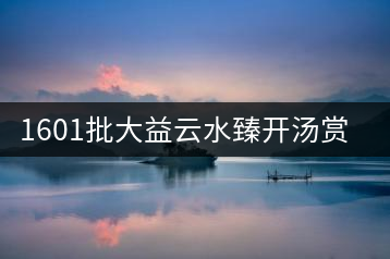 1601批大益云水臻開湯賞析