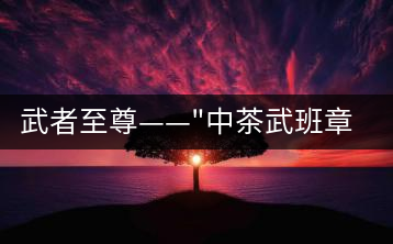 武者至尊——”中茶武班章”，帷幕之后的王者風(fēng)范