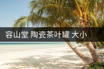 容山堂 陶瓷茶葉罐 大小號蓮花密封罐紅茶普洱茶罐粗陶存儲罐木塞