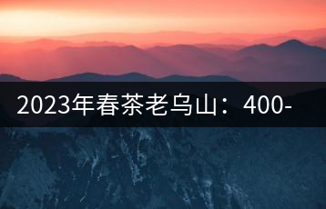 2023年春茶老烏山：400-600元／公斤
