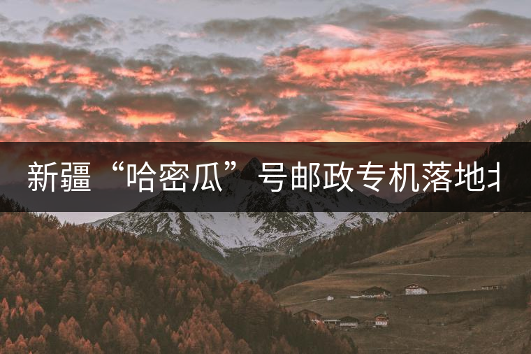 新疆“哈密瓜”號(hào)郵政專機(jī)落地北京，243種哈密瓜你見過嗎？