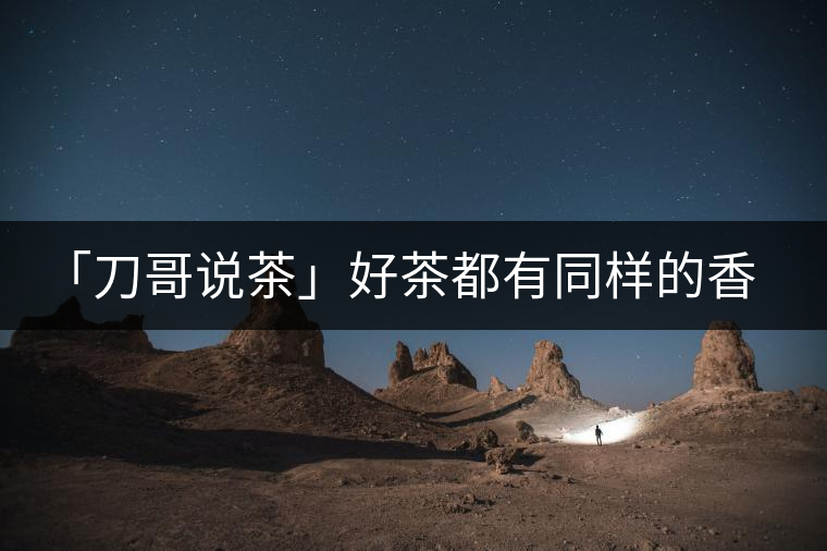「刀哥說(shuō)茶」好茶都有同樣的香，破茶卻有不同的味