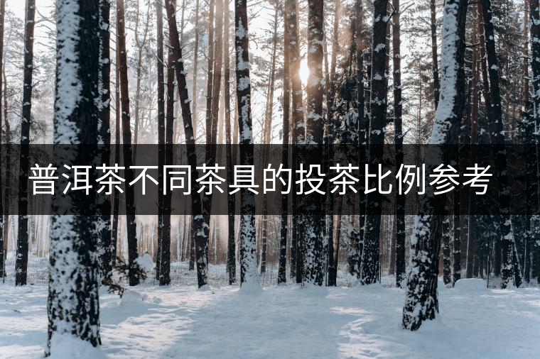 普洱茶不同茶具的投茶比例參考 ？