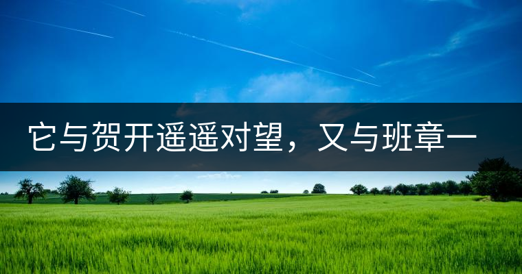 它與賀開(kāi)遙遙對(duì)望，又與班章一衣帶水，它是班盆古樹(shù)春尖它與賀開(kāi)遙遙對(duì)望，又與班章一衣帶水，它是班盆古樹(shù)春尖