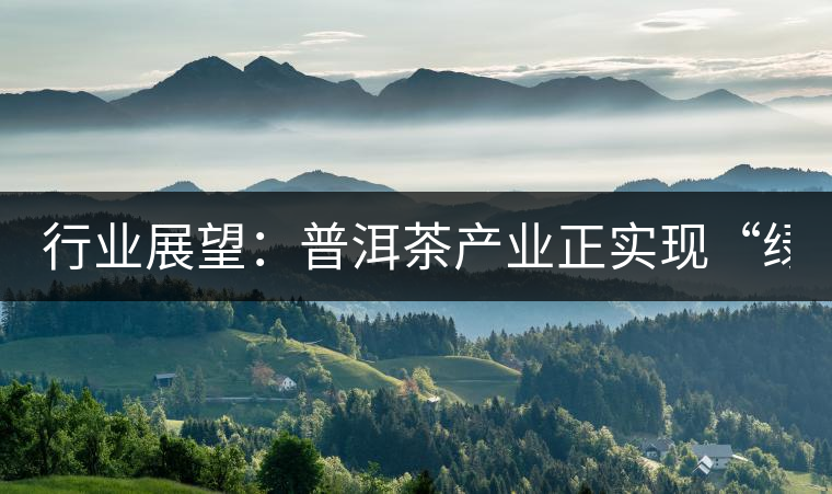 行業(yè)展望:普洱茶產業(yè)正實現“綠色崛起” 行業(yè)展望:普洱茶產業(yè)正實現“綠色崛起”