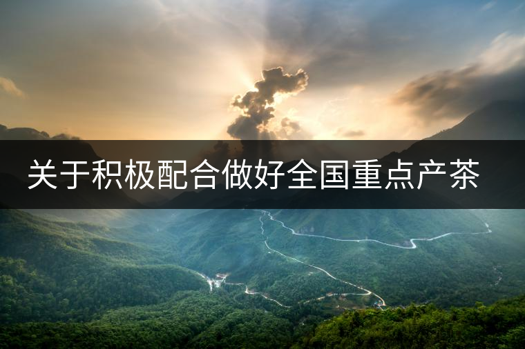 關(guān)于積極配合做好全國重點產(chǎn)茶縣、百強茶企和年度經(jīng)濟人物調(diào)查推選工作的通知