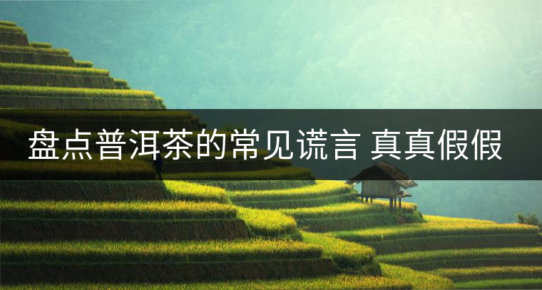 盤點(diǎn)普洱茶的常見(jiàn)謊言 真真假假 看看你認(rèn)可幾條？