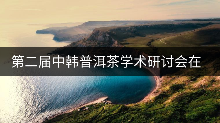 第二屆中韓普洱茶學術(shù)研討會在首爾舉行