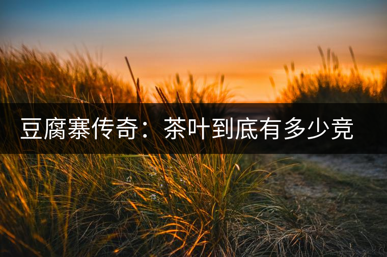 豆腐寨傳奇：茶葉到底有多少競爭者？