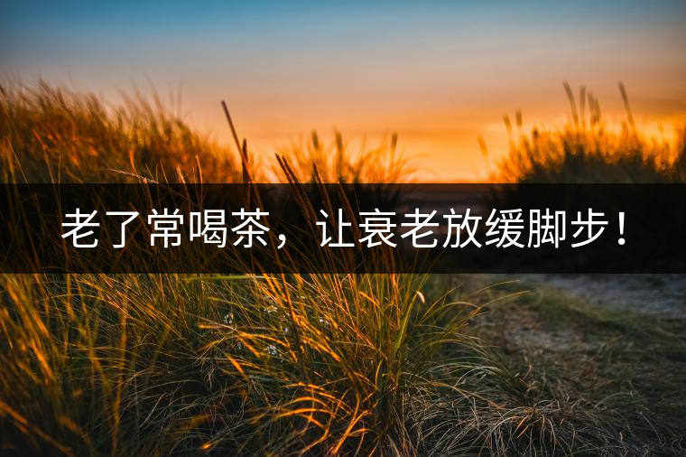 老了常喝茶，讓衰老放緩腳步！