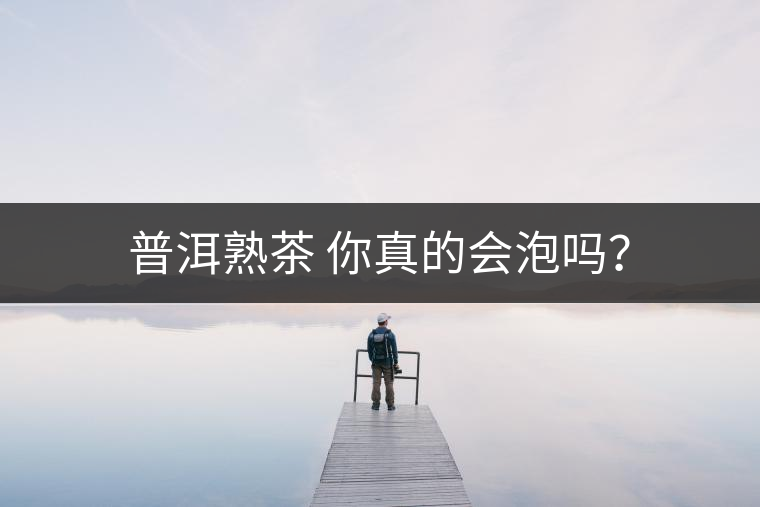 普洱熟茶 你真的會泡嗎？