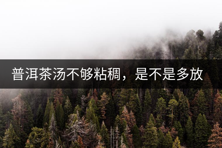 普洱茶湯不夠粘稠，是不是多放些茶葉就好了嗎？