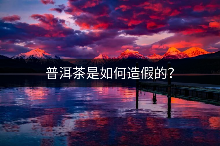 普洱茶是如何造假的？