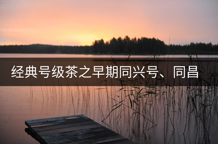 經(jīng)典號(hào)級(jí)茶之早期同興號(hào)、同昌黃記老圓茶