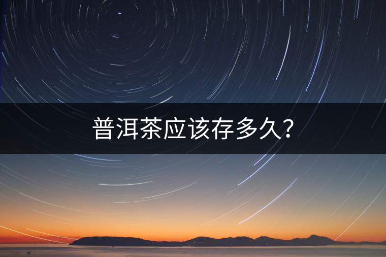 普洱茶應該存多久？