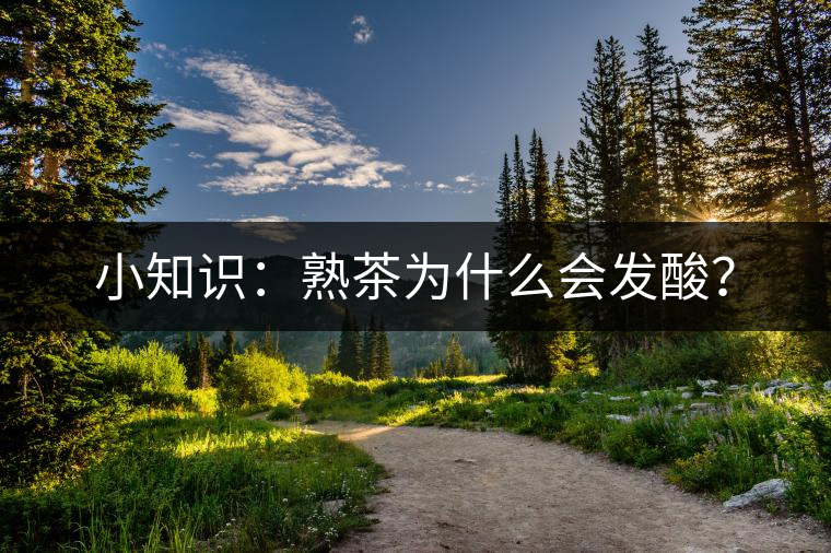 小知識(shí):熟茶為什么會(huì)發(fā)酸? 小知識(shí):熟茶為什么會(huì)發(fā)酸?