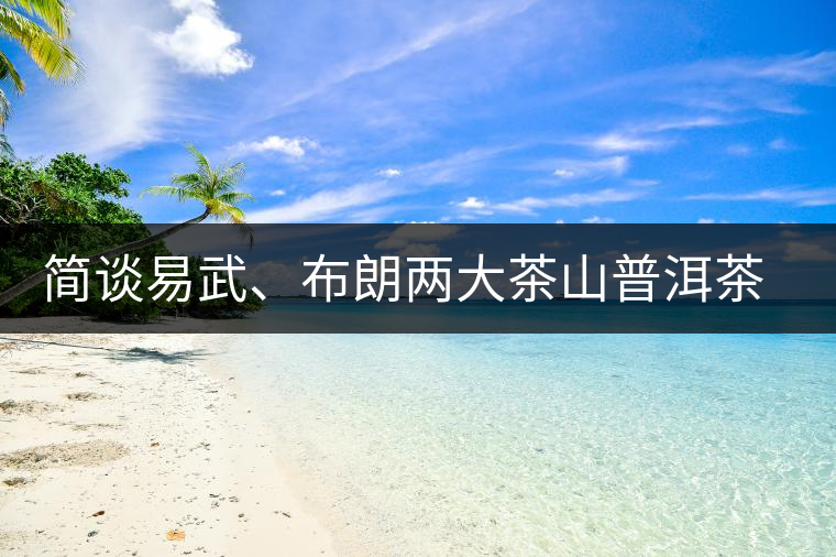 簡談易武、布朗兩大茶山普洱茶風(fēng)格