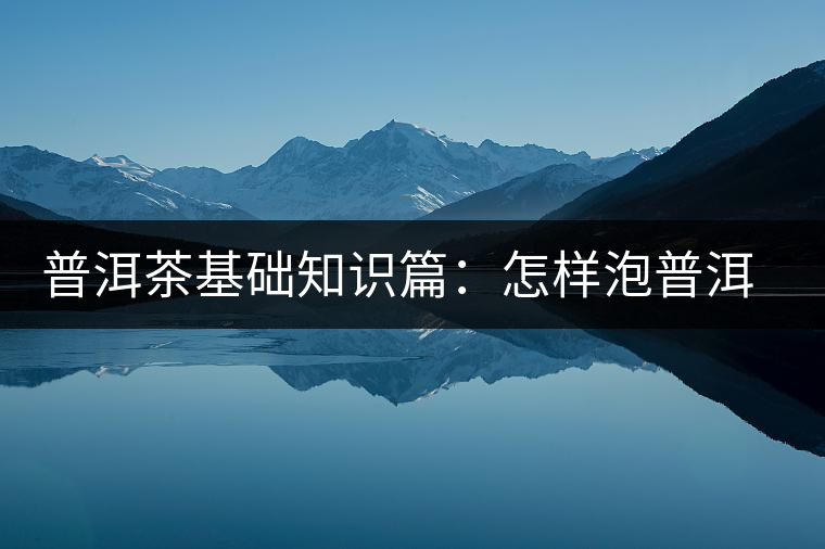 普洱茶基礎(chǔ)知識篇：怎樣泡普洱茶才會更好喝？