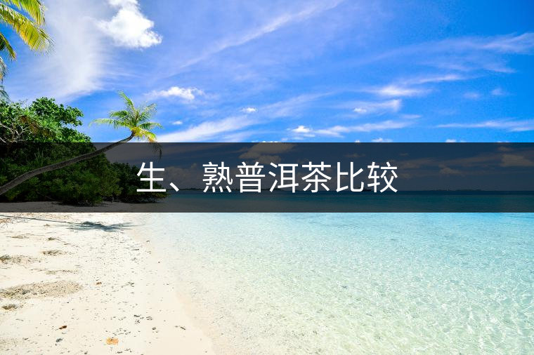 生、熟普洱茶比較