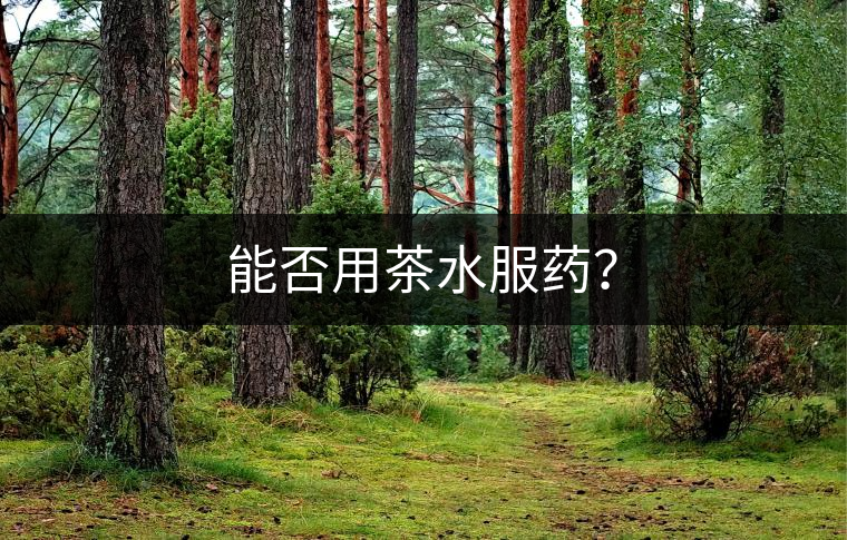 能否用茶水服藥？