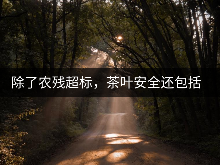 除了農(nóng)殘超標，茶葉安全還包括哪些方面？