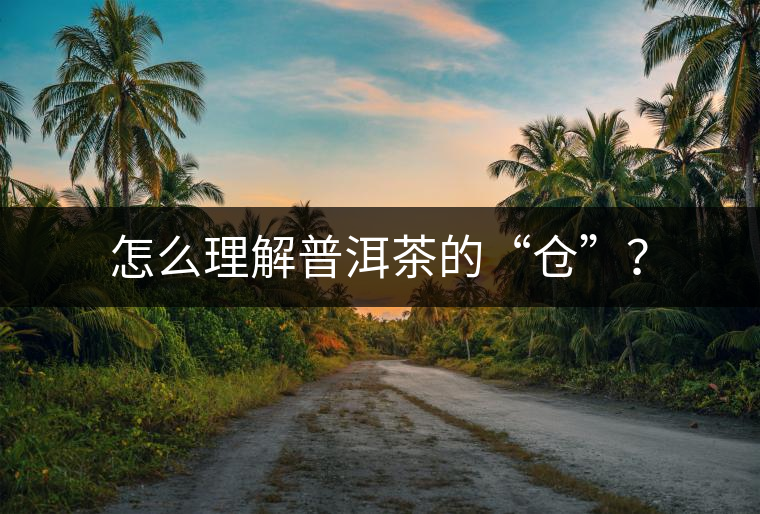 怎么理解普洱茶的“倉”？