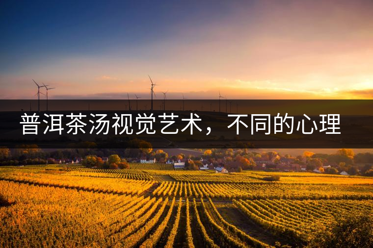 普洱茶湯視覺藝術，不同的心理享受