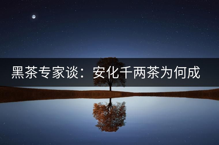 黑茶專家談：安化千兩茶為何成“世界茶王”？