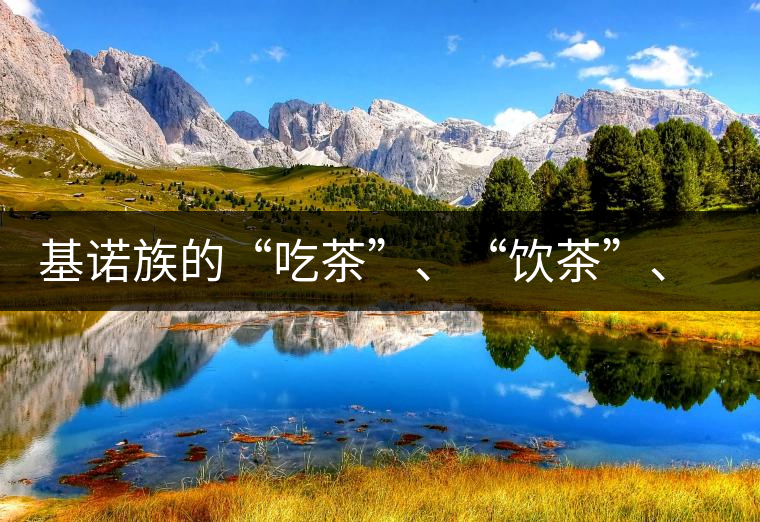 基諾族的“吃茶”、“飲茶”、“喝茶”與“敬茶”