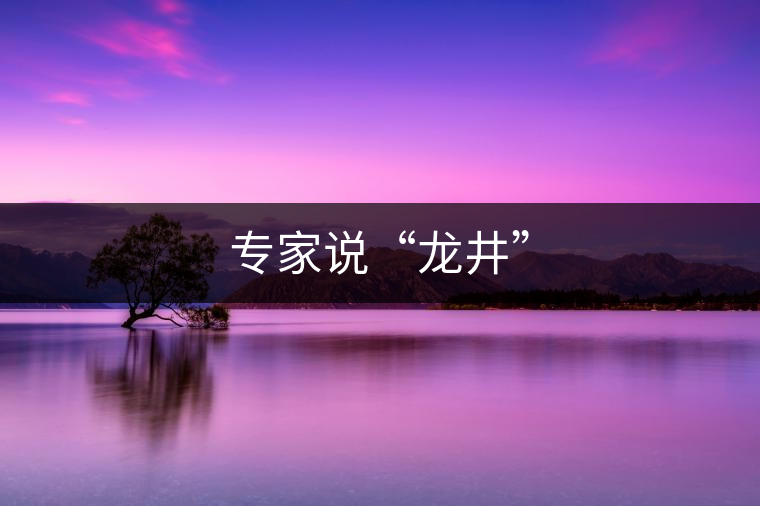 專家說(shuō)“龍井” 專家說(shuō)“龍井”