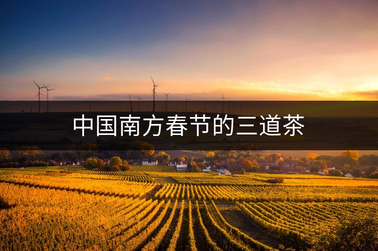 中國(guó)南方春節(jié)的三道茶
