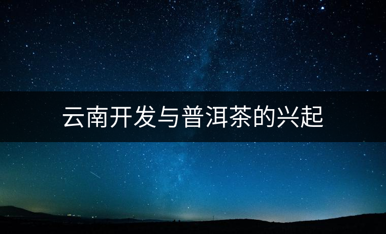 云南開(kāi)發(fā)與普洱茶的興起