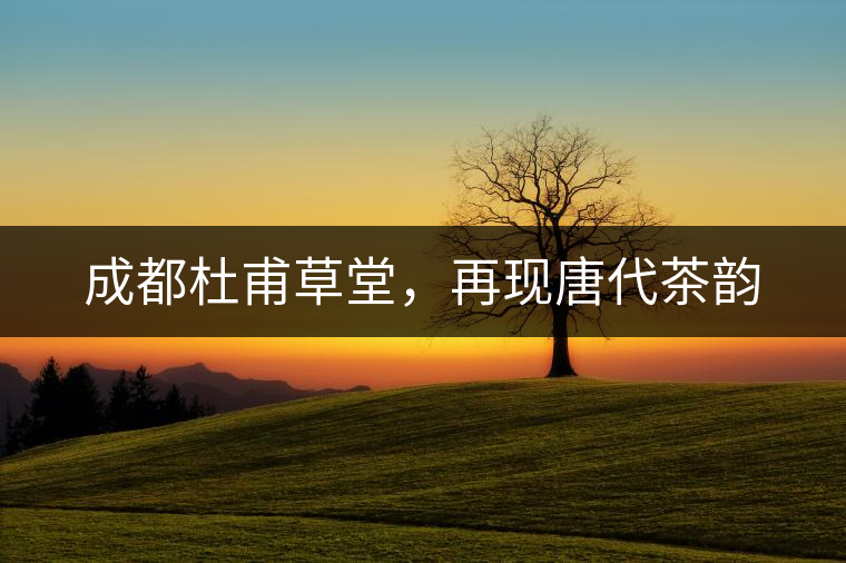 成都杜甫草堂，再現(xiàn)唐代茶韻