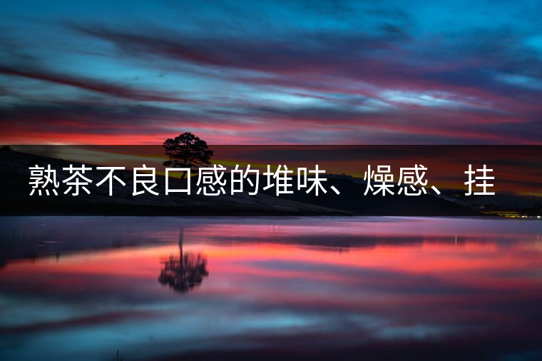 熟茶不良口感的堆味、燥感、掛喉