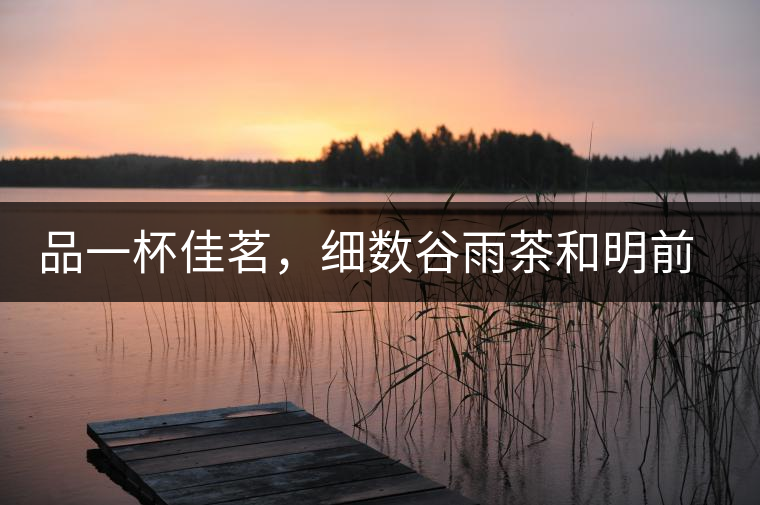 品一杯佳茗，細數(shù)谷雨茶和明前茶的區(qū)別