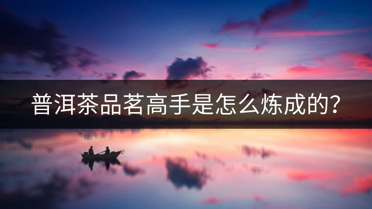 普洱茶品茗高手是怎么煉成的？