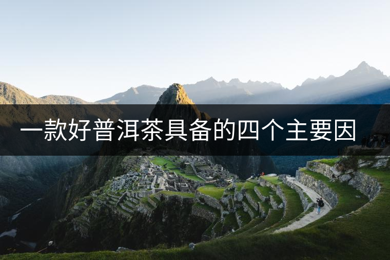 一款好普洱茶具備的四個(gè)主要因素 一款好普洱茶具備的四個(gè)主要因素