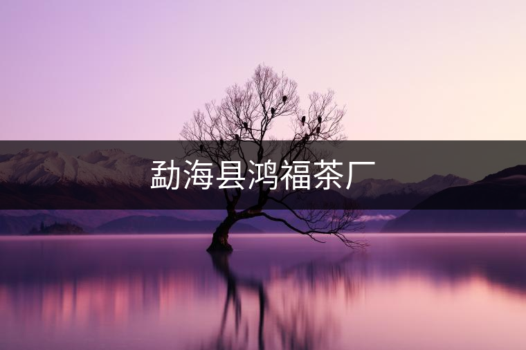 勐海縣鴻福茶廠 勐海縣鴻福茶廠
