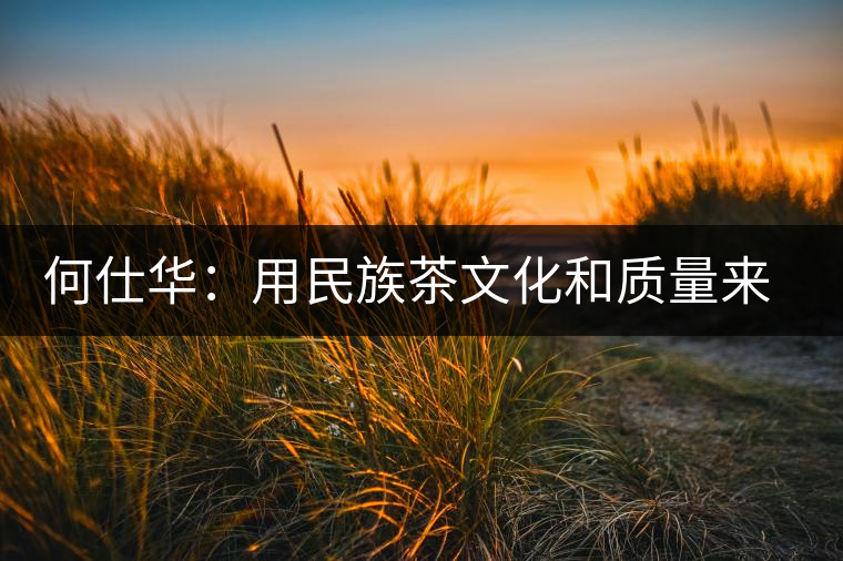 何仕華:用民族茶文化和質(zhì)量來鑄造品牌 何仕華:用民族茶文化和質(zhì)量來鑄造品牌