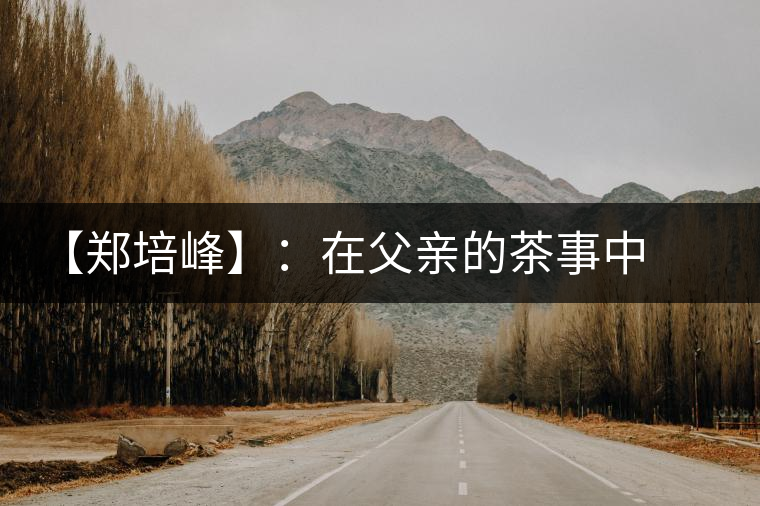 【鄭培峰】:在父親的茶事中成長(zhǎng) 【鄭培峰】:在父親的茶事中成長(zhǎng)