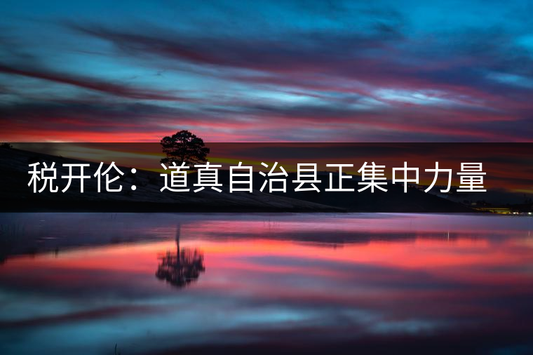 稅開倫:道真自治縣正集中力量打造“中國(guó)硒鍶茶鄉(xiāng)” 稅開倫:道真自治縣正集中力量打造“中國(guó)硒鍶茶鄉(xiāng)”