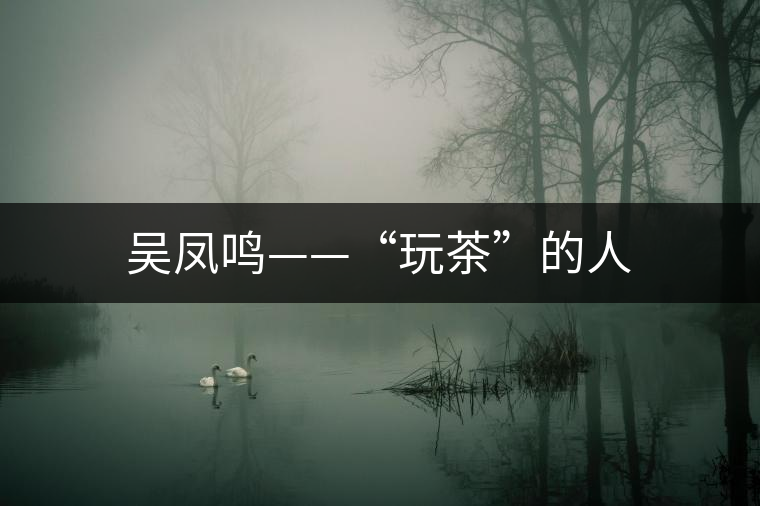 吳鳳鳴——“玩茶”的人 吳鳳鳴——“玩茶”的人