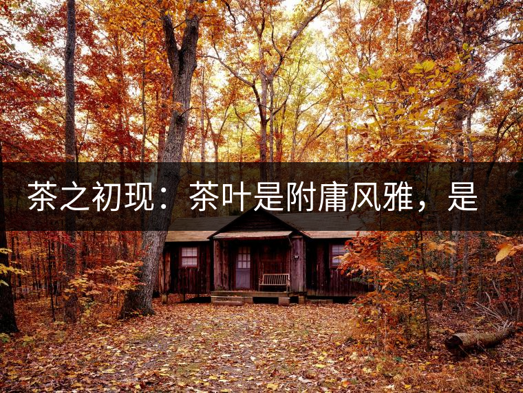 茶之初現(xiàn)：茶葉是附庸風(fēng)雅，是禪茶一味，更是王朝興衰