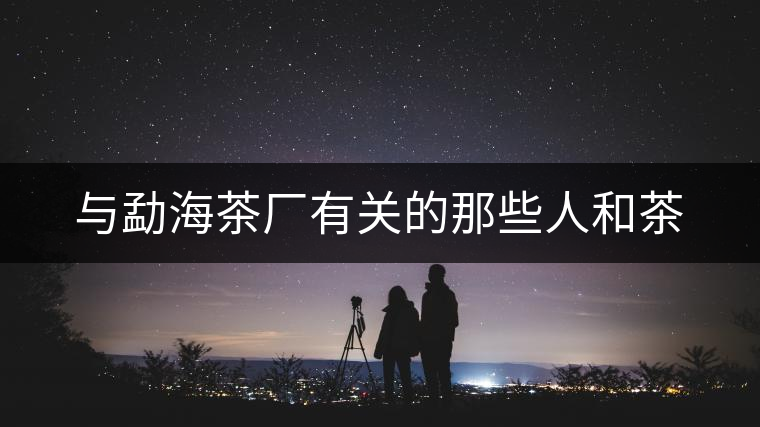 與勐海茶廠有關的那些人和茶 與勐海茶廠有關的那些人和茶