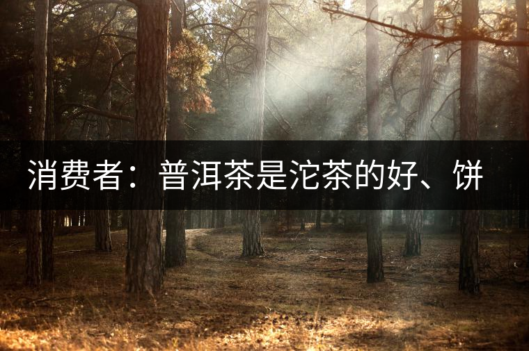 消費(fèi)者：普洱茶是沱茶的好、餅茶的好還是散裝的好？